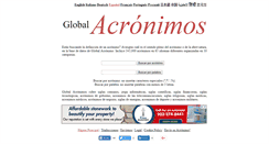 Desktop Screenshot of es.globalacronyms.com