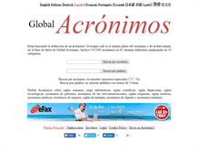 Tablet Screenshot of es.globalacronyms.com