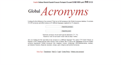 Desktop Screenshot of globalacronyms.com